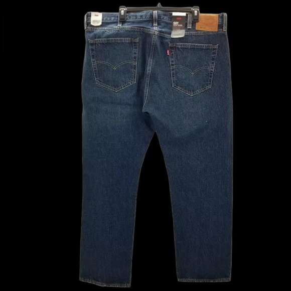 Levi's Premium Men 501 Slim Taper Blue Selvedge Wash Denim Jean 42 X 30 NWT - Picture 2 of 12
